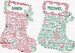 (image for) Mr & Mrs Holiday Stocking